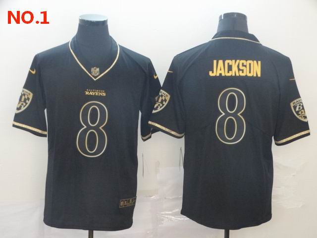 Men's Baltimore Ravens 8 Lamar Jackson Jerseys-5